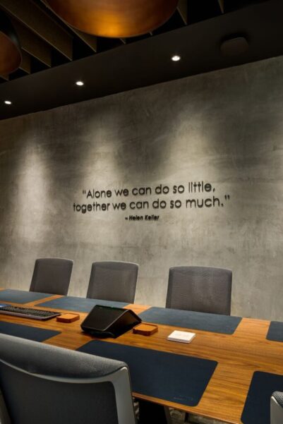 Office Conference Room with Inspirational Quote